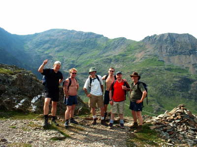 On the way down off Yr Lliwedd